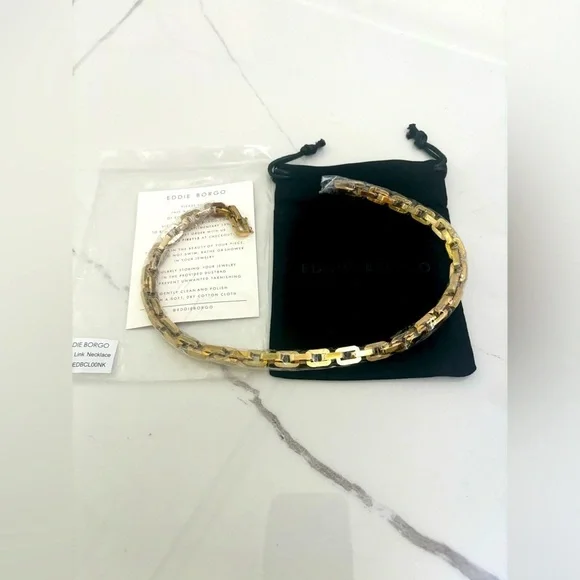 New Eddie Borgo Supra Link Gold Necklace - Picture 6 of 6